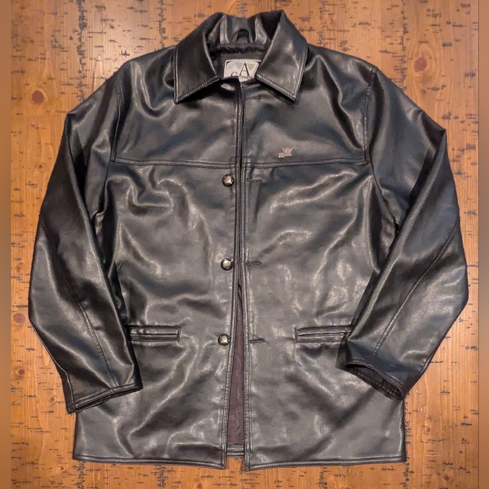 A.Collezioni  M Faux Leather Jacket